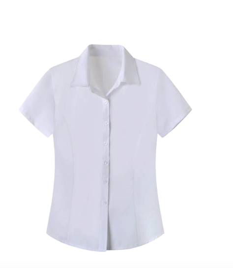 Blusa Blanca Con Cuello